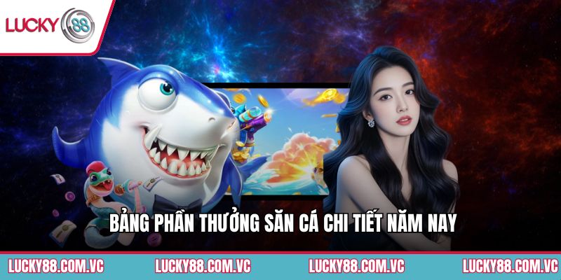 Bảng phần thưởng săn cá chi tiết năm nay