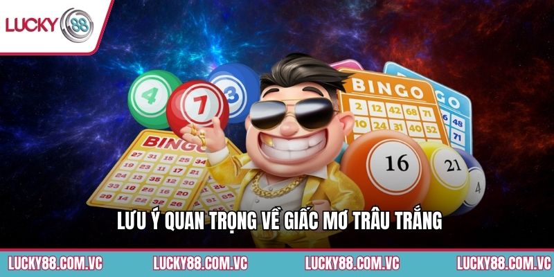 Lưu ý quan trọng về giấc mơ trâu trắng